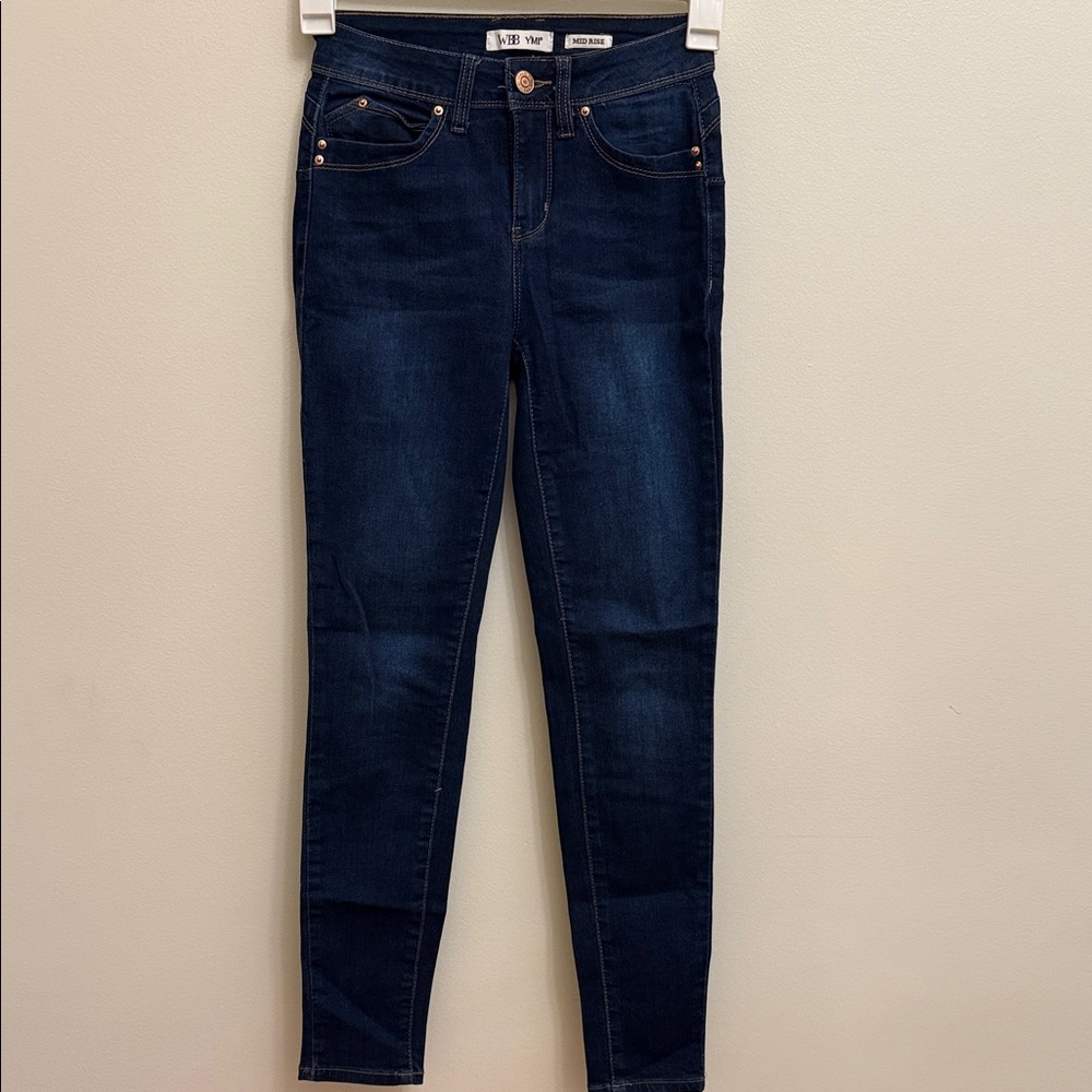 WBB YMI Jeans Mid Rise Skinny Dark Wash Size 3/26